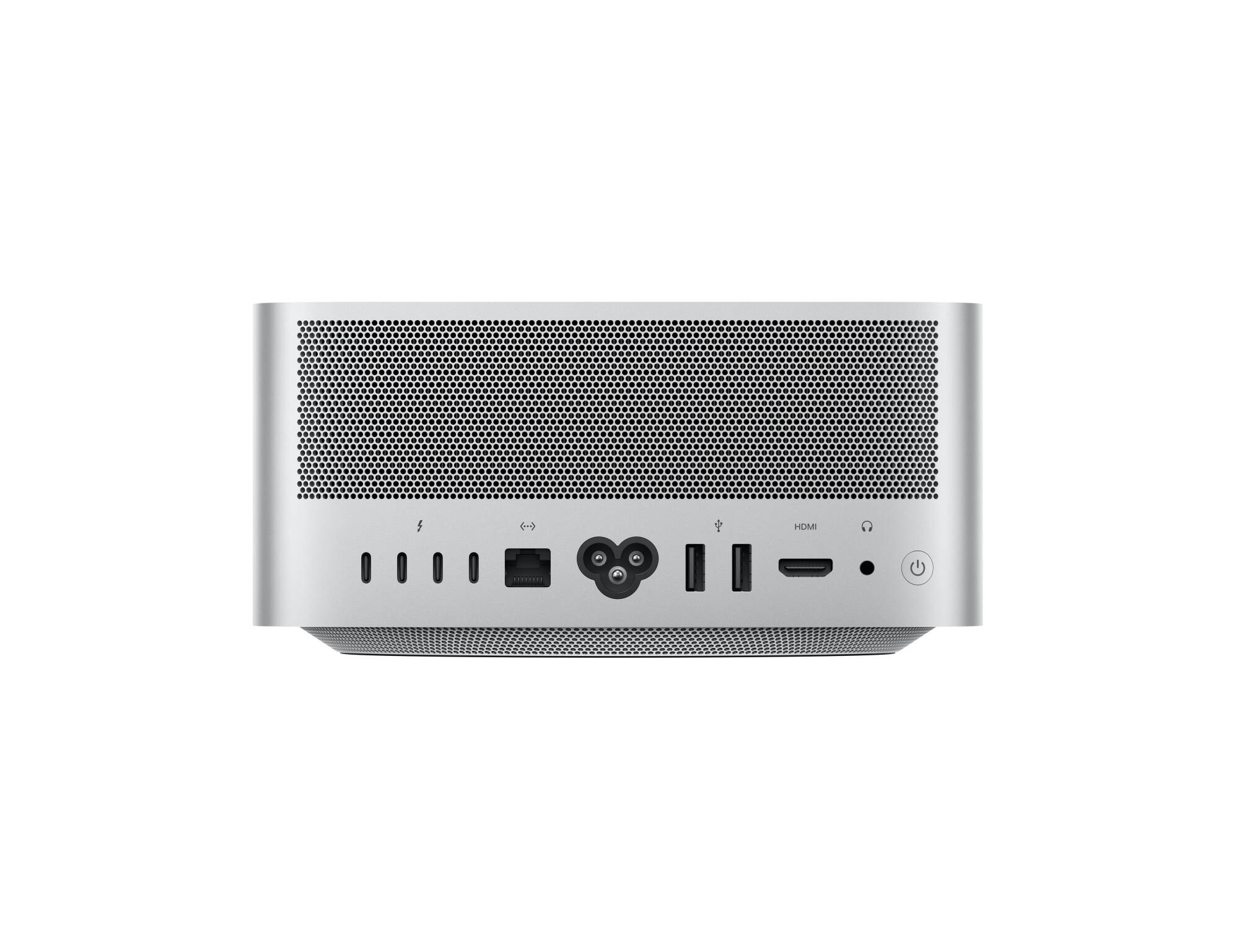 back side of the Mac Studio showing all its ports